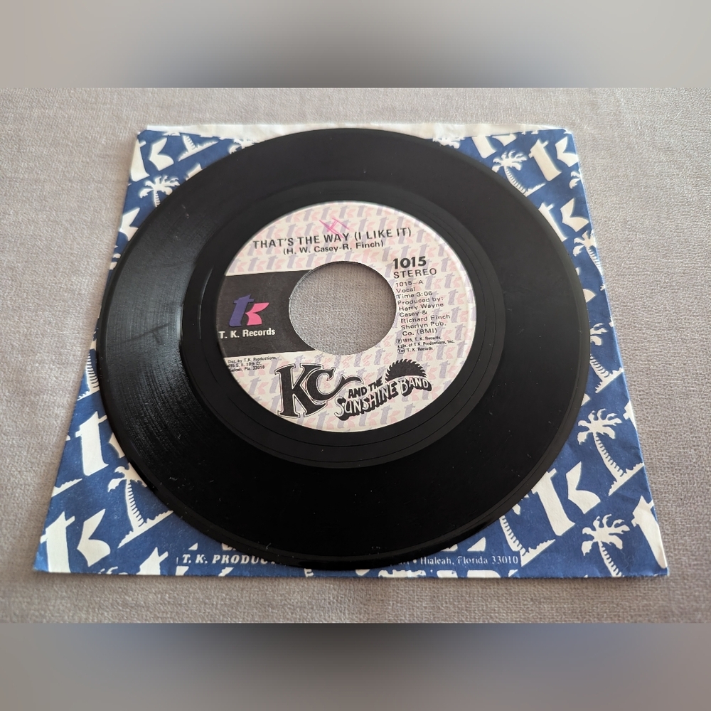 KC And The Sunshine Band That's The Way I Like It 45 Vinyl Record